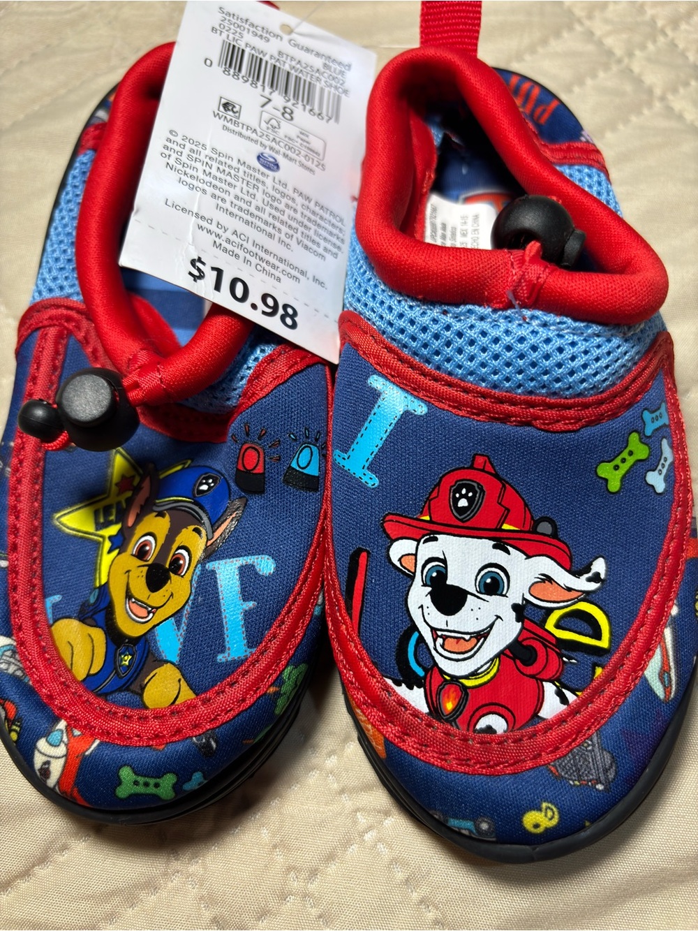 Paw Patrol 7-8 Water Slip-On Shoes